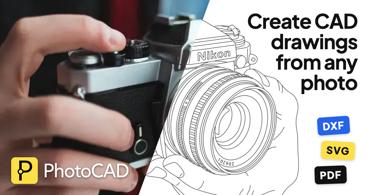 PhotoCAD preview: create CAD-ready vector drawings from any photo